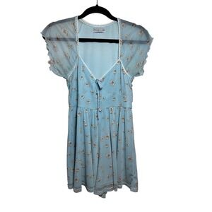 Urban Outfitters‎ Alice Mesh Romper Size S Babydoll Cottagecore Fairycore